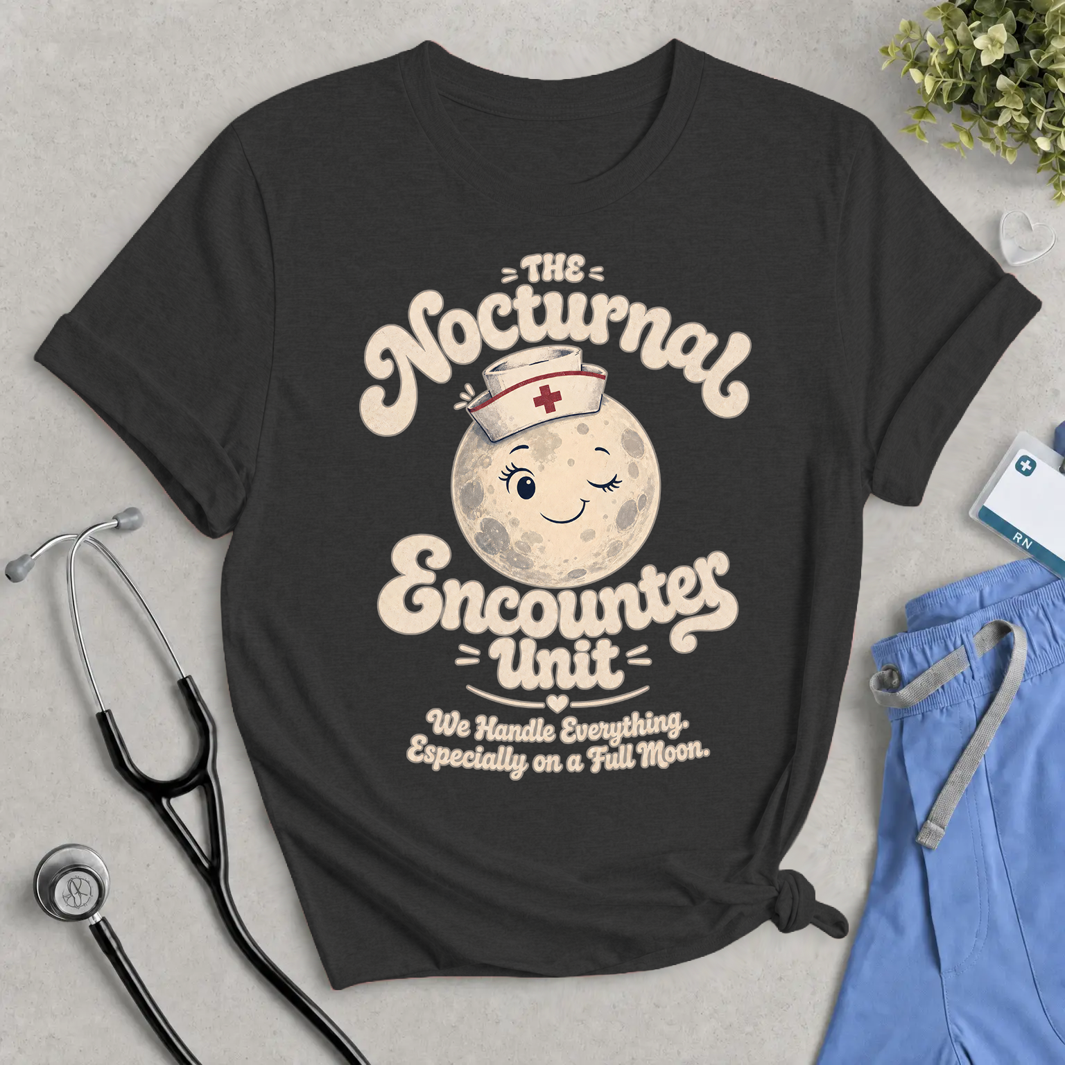 The Nocturnal Encounters Unit T-Shirt - Funny Night Shift & ER Nurse Tee