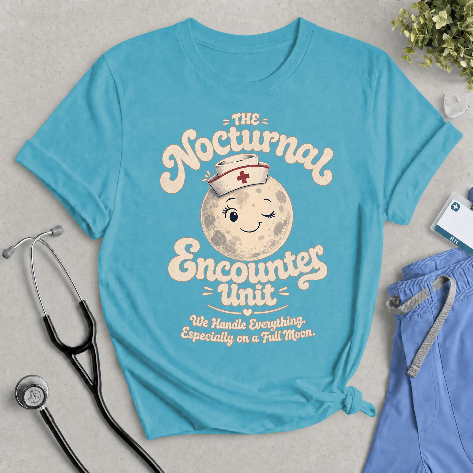 The Nocturnal Encounters Unit T-Shirt - Funny Night Shift & ER Nurse Tee