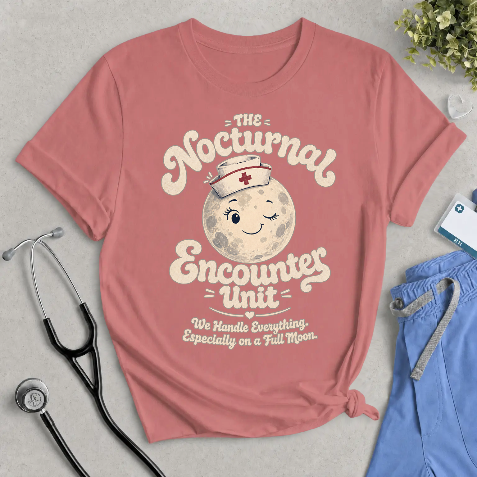 The Nocturnal Encounters Unit T-Shirt - Funny Night Shift & ER Nurse Tee