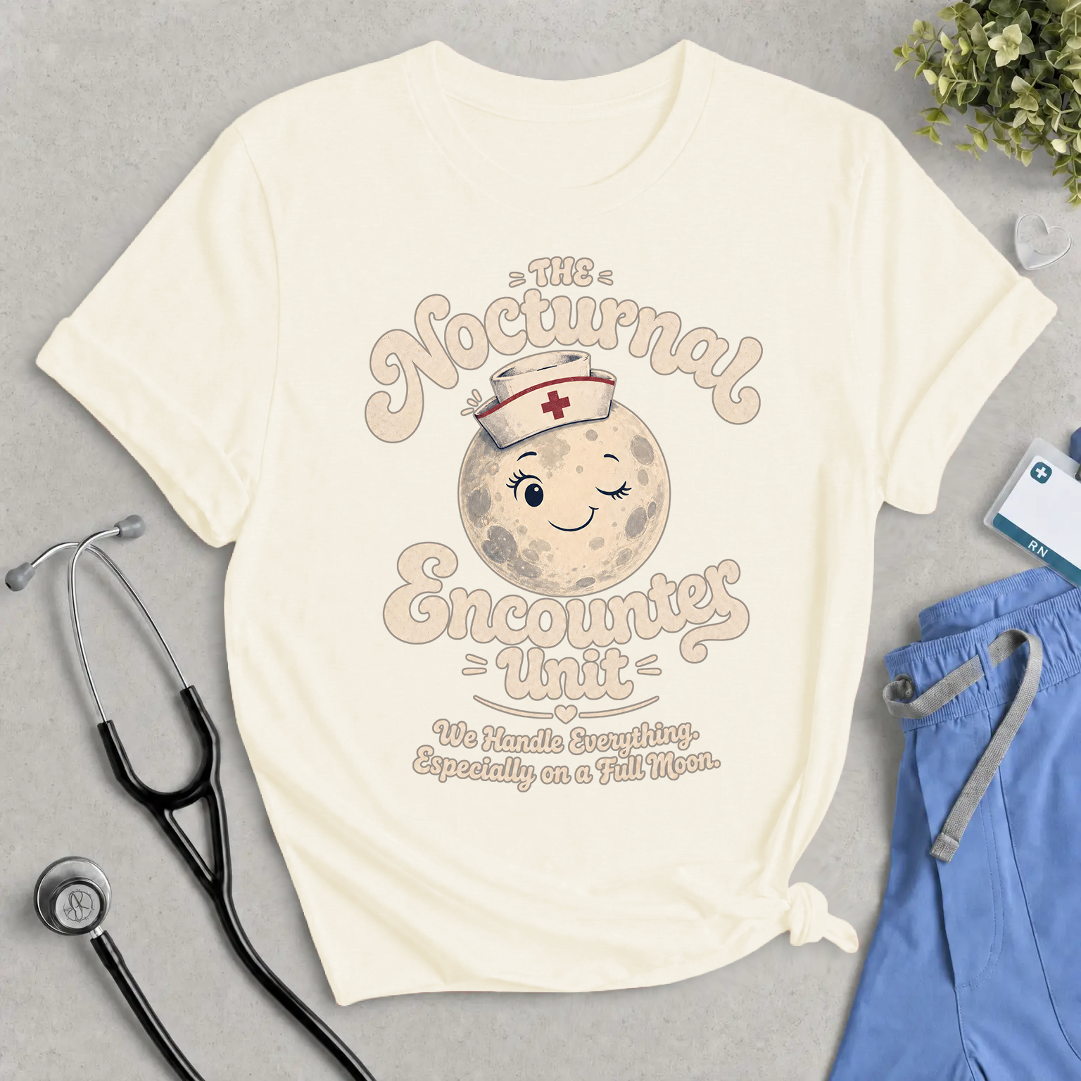 The Nocturnal Encounters Unit T-Shirt - Funny Night Shift & ER Nurse Tee