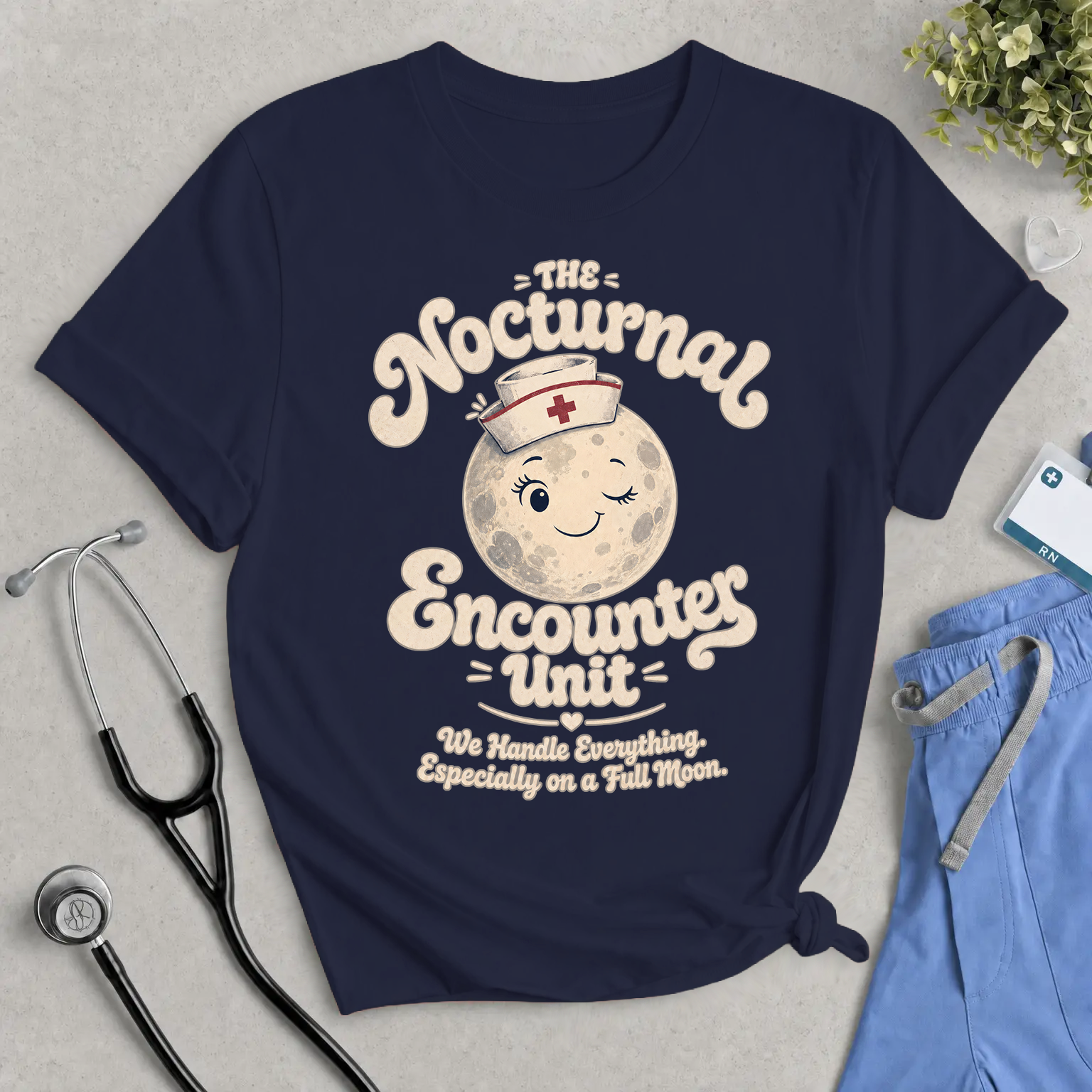 The Nocturnal Encounters Unit T-Shirt - Funny Night Shift & ER Nurse Tee