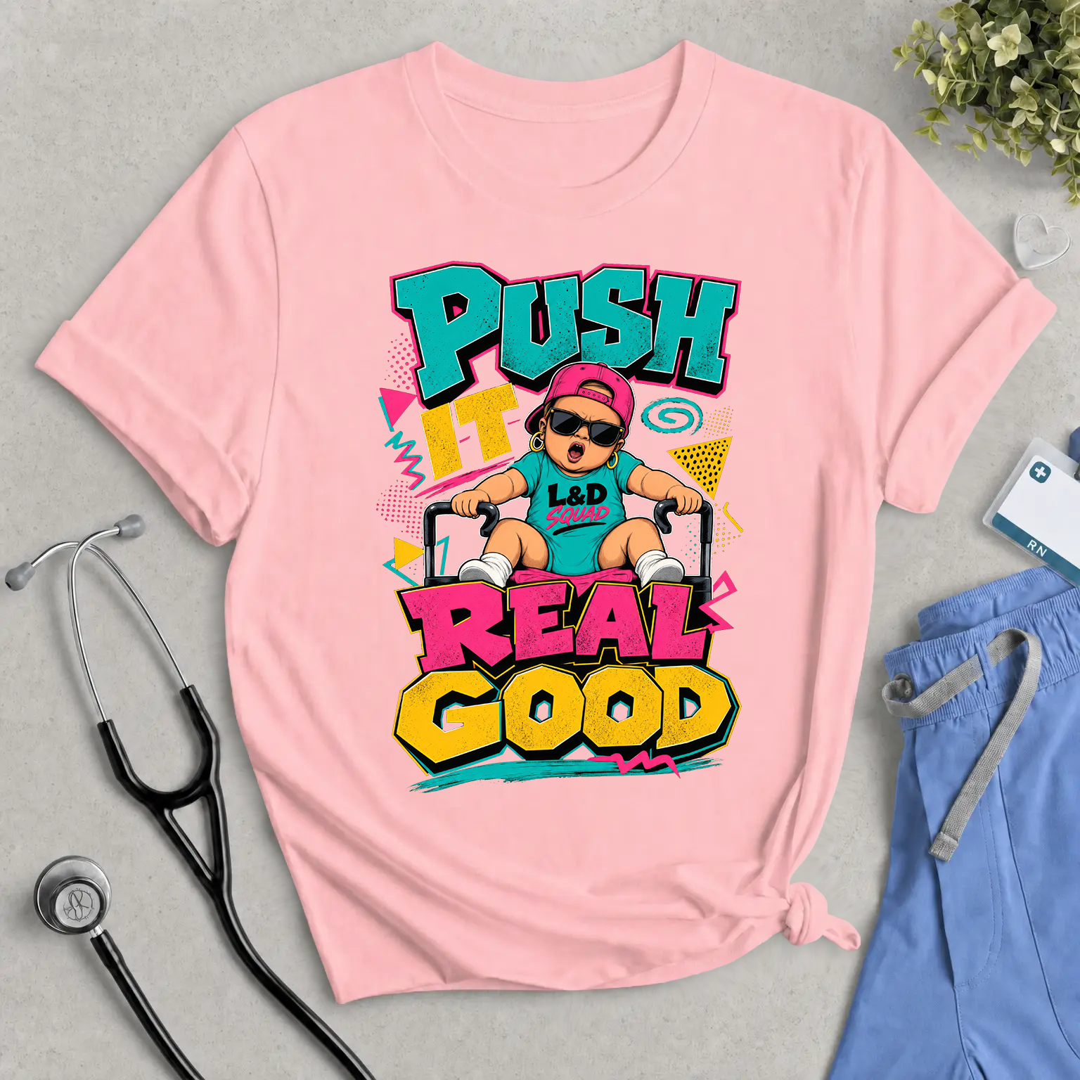Push It Real Good - Retro L&D Squad Tee