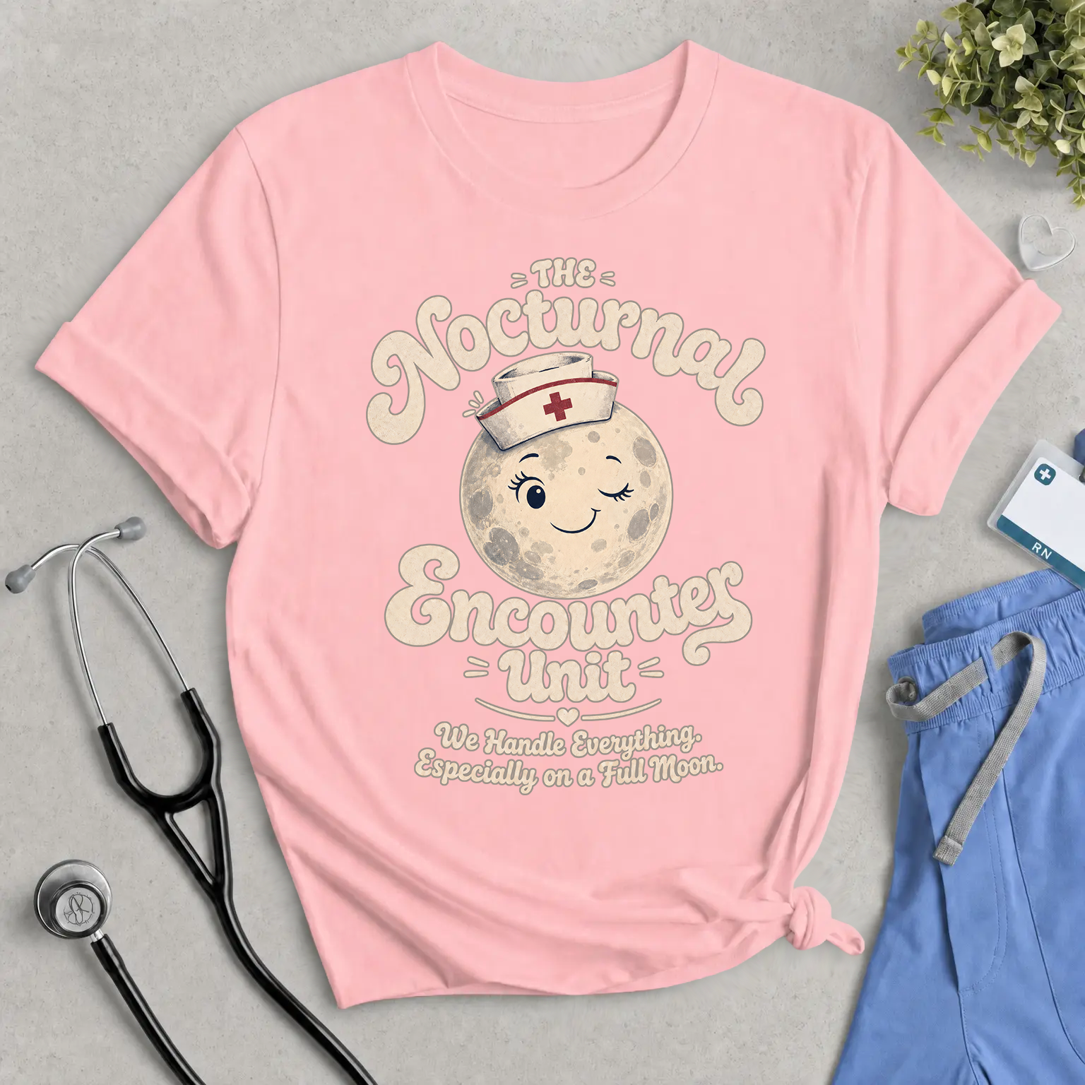 The Nocturnal Encounters Unit T-Shirt - Funny Night Shift & ER Nurse Tee