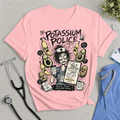 The Potassium Police T-Shirt - Funny Dialysis & Renal Nurse Tee