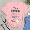 Nurse T‑Shirt – "Tiny Humans Are My Favorite Patients" Baby Care Tee