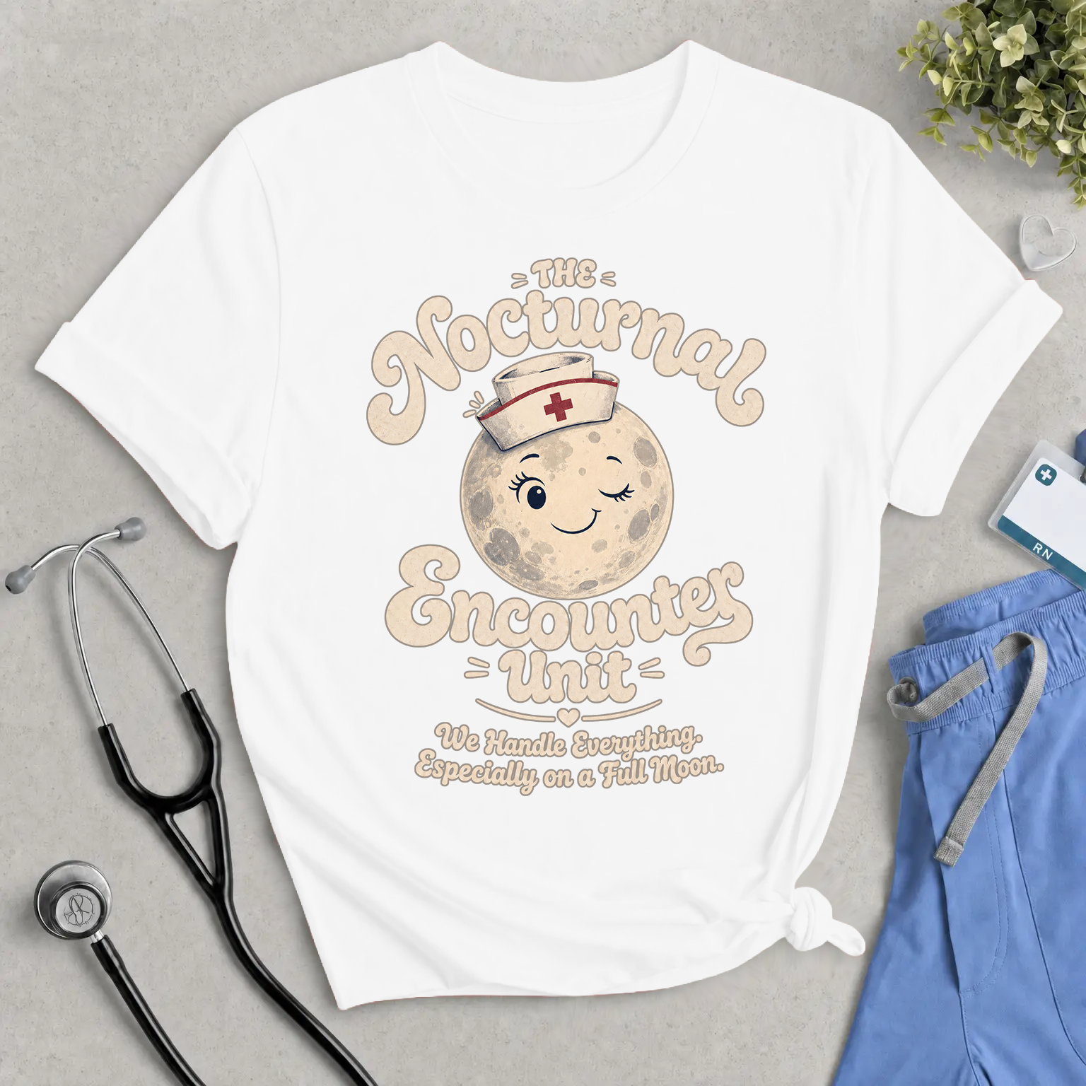 The Nocturnal Encounters Unit T-Shirt - Funny Night Shift & ER Nurse Tee